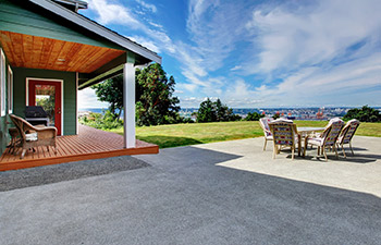 concrete patio