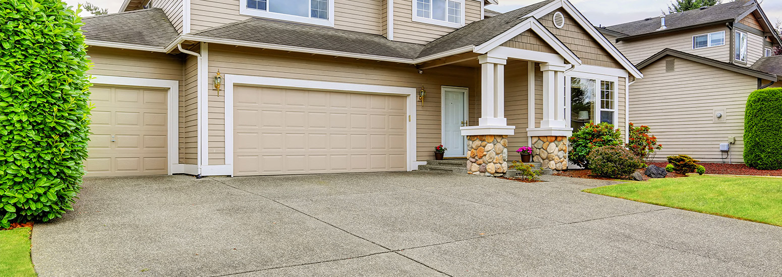 Concrete driveway