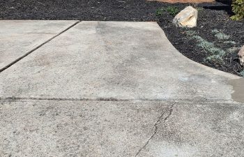 driveway after patch work