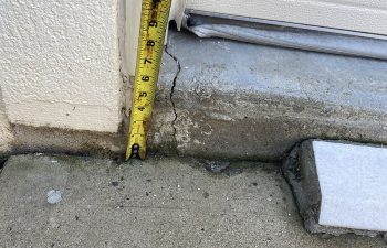 driveway before lifting