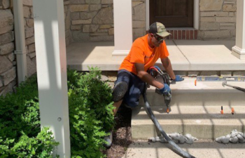 Concrete leveling and lifting.